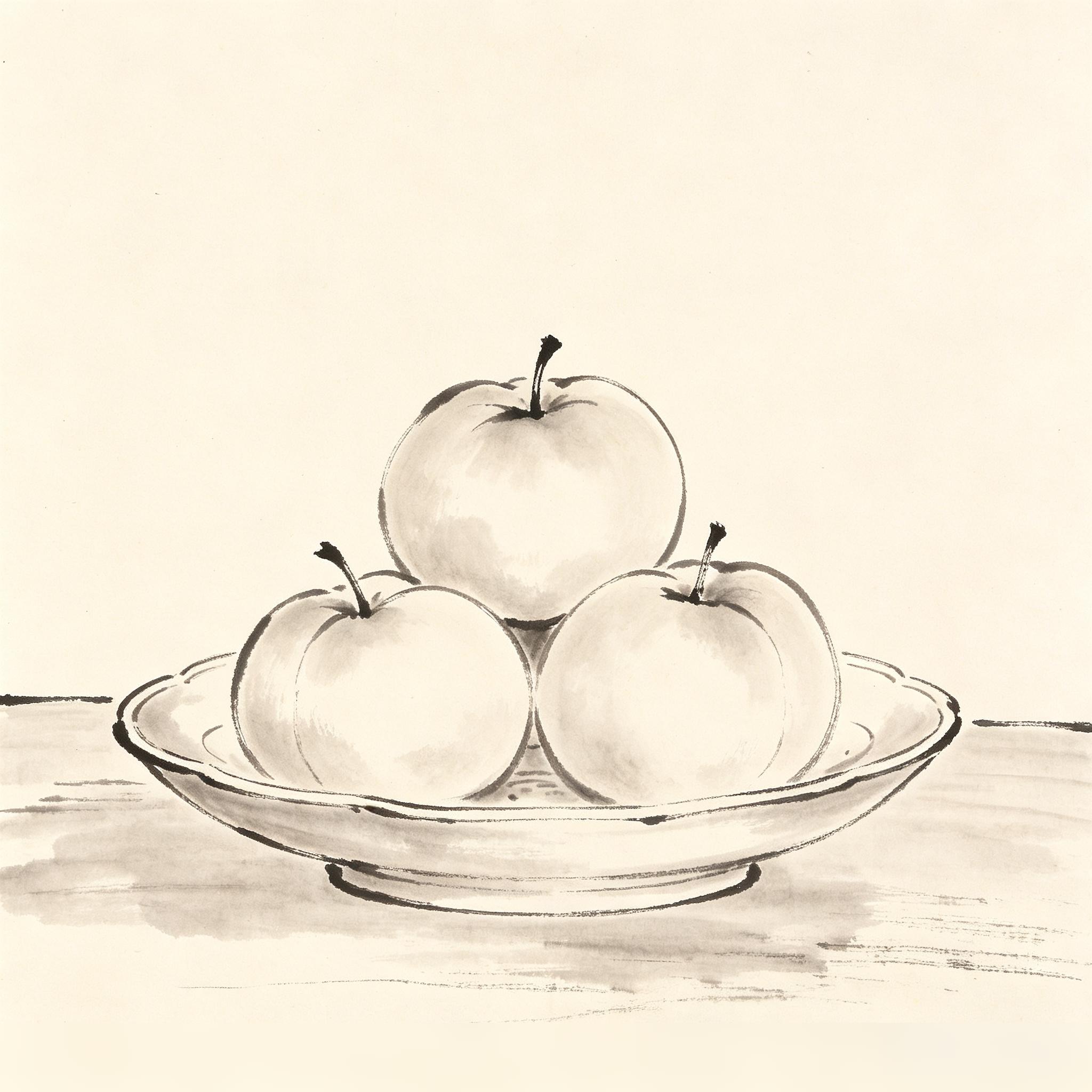 果 Guo - fresh fruit arranged as Taoist ritual offering on altar
