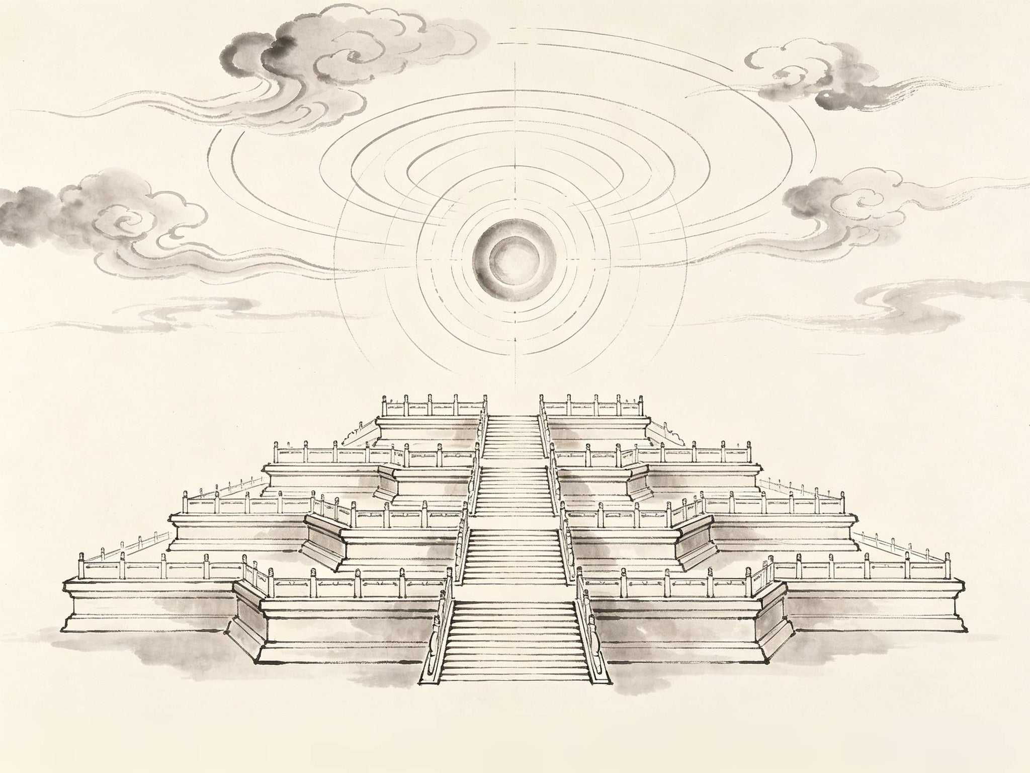 Heaven Altar (天坛) — round Taoist celestial platform for highest deity invocation