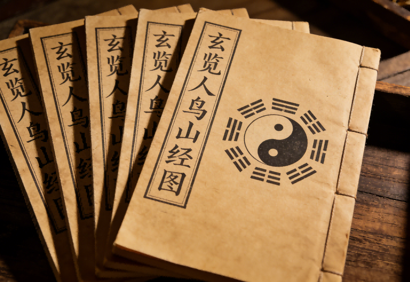 The Xuan Lan Ren Niao Shan Jing Tu 玄览人鸟山经图