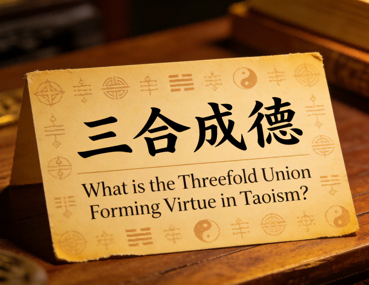 What is the Threefold Union Forming Virtue in Taoism