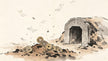 Yi Qian 瘗钱 — ancient Chinese buried spirit money sacrificial rite