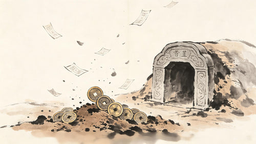 Yi Qian 瘗钱 — ancient Chinese buried spirit money sacrificial rite