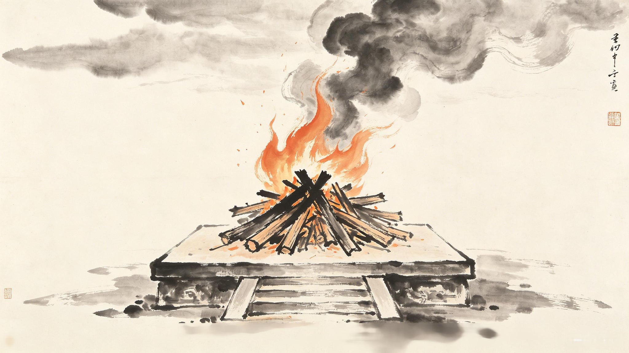 Yin Liao 禋燎 — Zhou dynasty burnt offering sacrifice with ascending smoke to Heaven