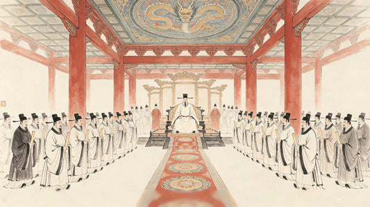 San Gui Jiu Kou 三跪九叩 — Qing dynasty highest ritual prostration three kneels nine bows for emperor and Heaven