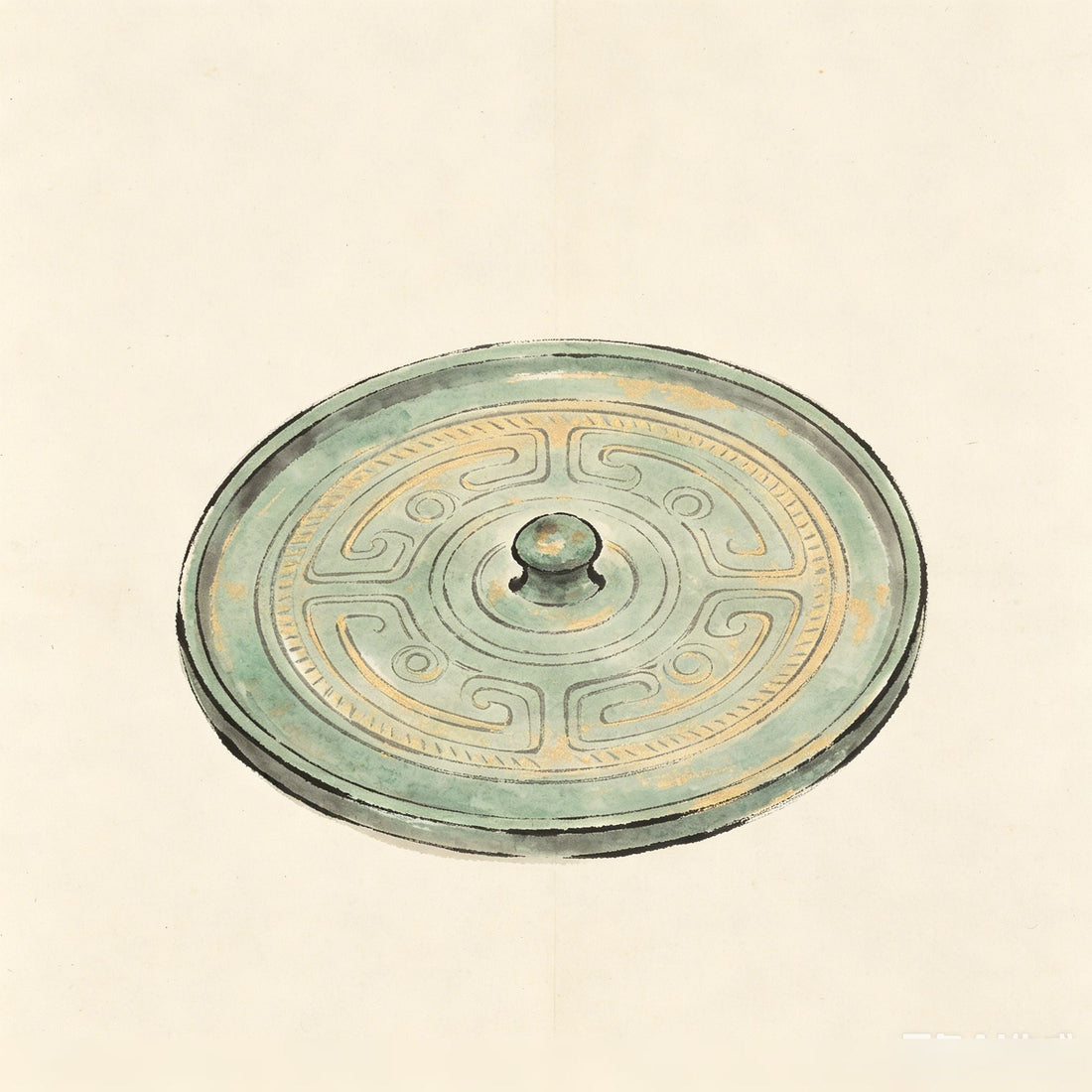 法镜 Fa Jing — Taoist ritual bronze mirror used to reveal spirit forms and verify divine presence