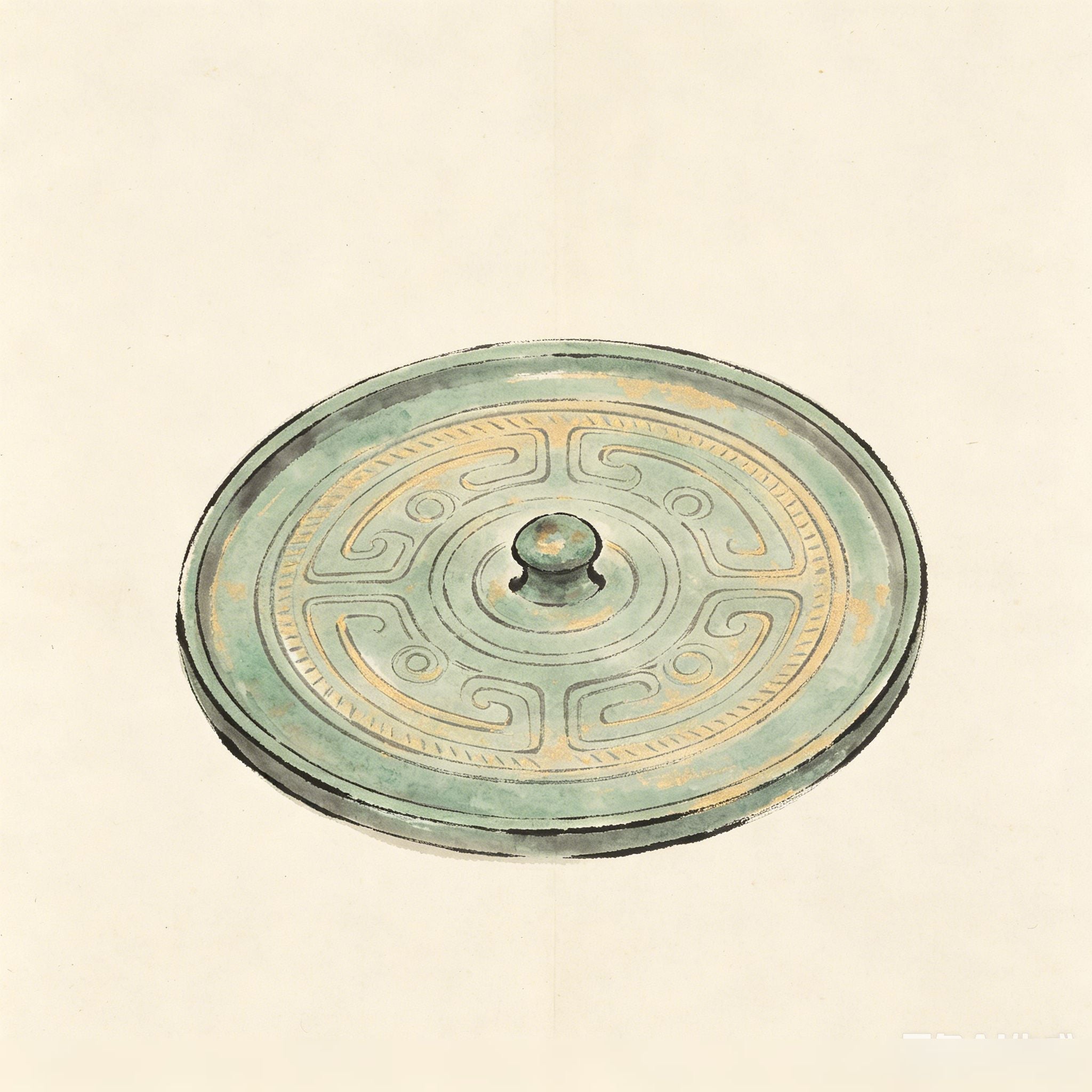 法镜 Fa Jing — Taoist ritual bronze mirror used to reveal spirit forms and verify divine presence