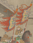 Jing 旌 — Taoist feather banner carried before the high priest in a grand jiao procession