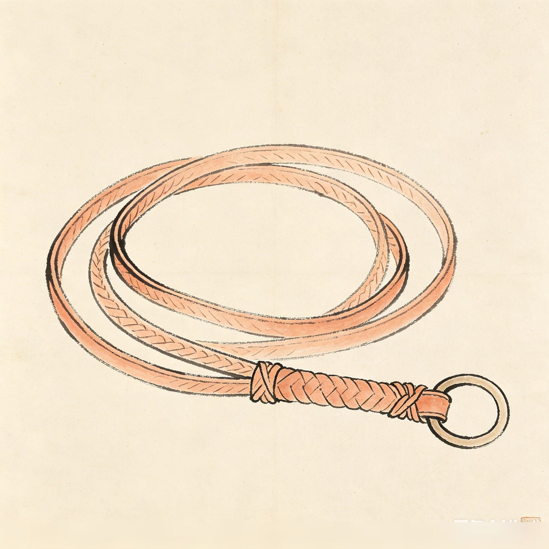 Dao Bian 道鞭 — Taoist consecrated ritual whip used in exorcism rites