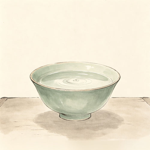 水 Shui — ritual water vessel used as a Taoist purification offering
