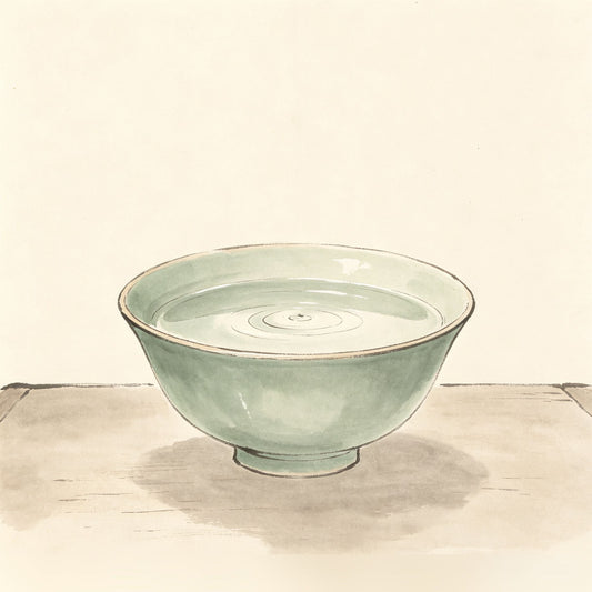 水 Shui — ritual water vessel used as a Taoist purification offering