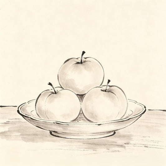 果 Guo - fresh fruit arranged as Taoist ritual offering on altar