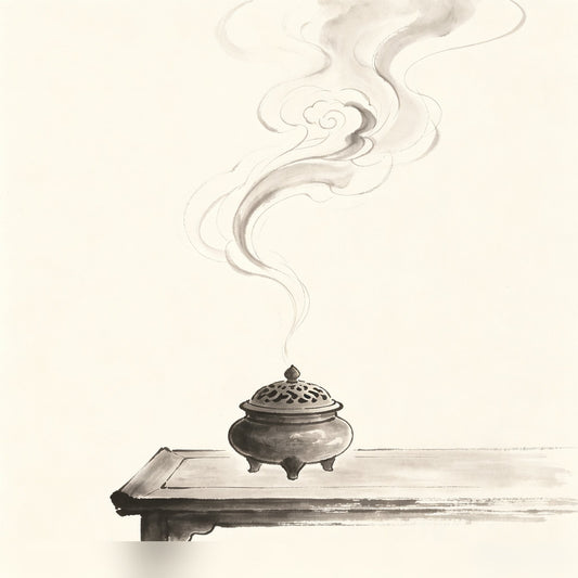 降真香 Jiàng Zhēn Xiāng — Taoist invocation incense used to summon perfected beings during jiao ceremonies