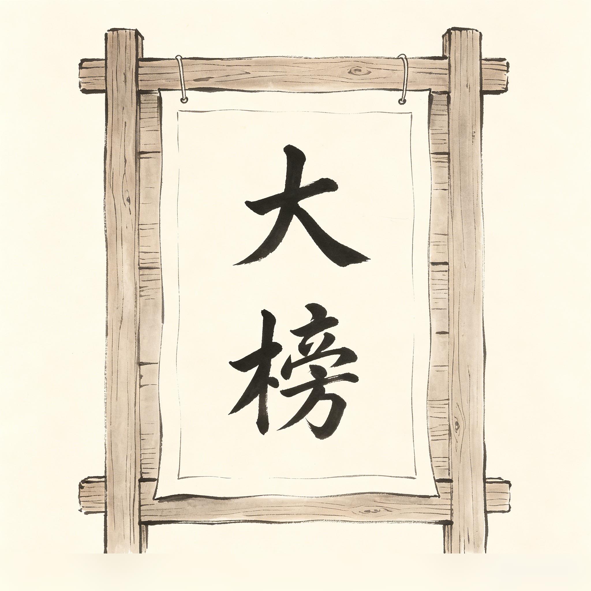 榜文 Bǎng Wén — Taoist public notice posted at temple gate to announce jiao ceremony to human and spirit communities