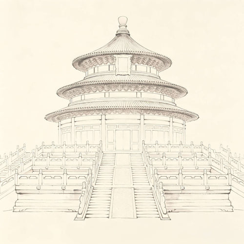 戒坛 Jiè Tán — three-tiered Taoist ordination altar platform used for precept transmission in Zhengyi ordination ceremonies