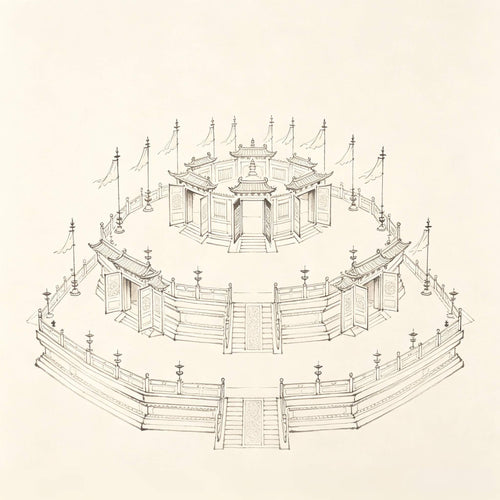 Inner Retreat Altar: Taoist Three-Tiered Altar Top Platform 内坛