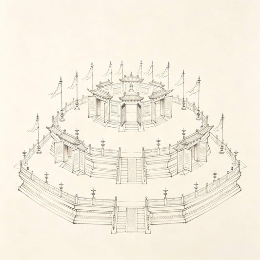 Inner Retreat Altar: Taoist Three-Tiered Altar Top Platform 内坛