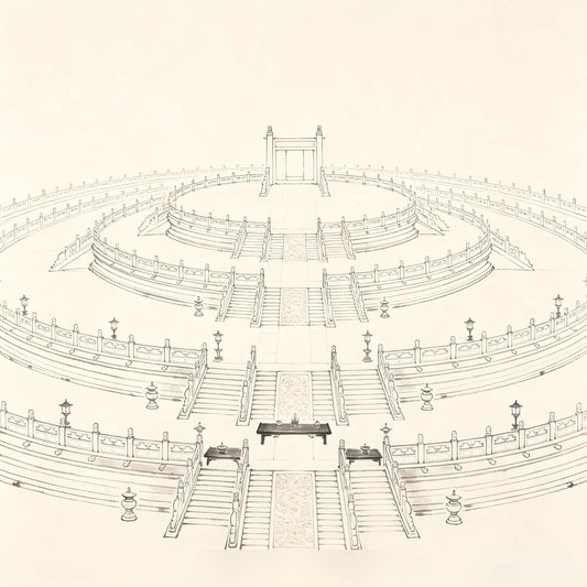 坛场 Tán Chǎng — Taoist altar ground with ritual platform and consecrated surrounding area