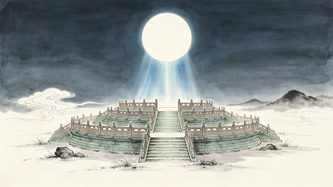 Night Brightness 夜明 — Taoist moon sacrifice ritual scene under full moon