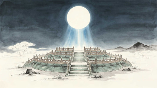 Night Brightness 夜明 — Taoist moon sacrifice ritual scene under full moon