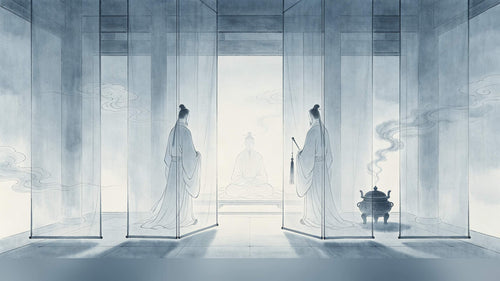 Six Curtains Hall 六幕堂 — Taoist vesting chamber exterior, Zhengyi temple preparation hall
