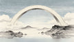 Ascending Immortal Dharma Bridge (升仙法桥) ritual paper structure used in Zhengyi Taoist salvation ceremony