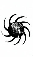 Crimson sun with nine rays of light, symbol of the Yangwu True Fire Nine-Ray Talisman