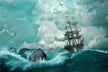 Omen- Dream of a Large Ship Tossing in Huge Waves?