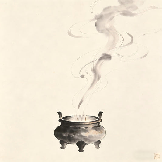 Ritual implements and ceremonial objects in traditional setting