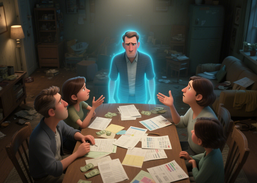 What is the omen of dreaming that you are dead, yet your soul is communicating with family members?