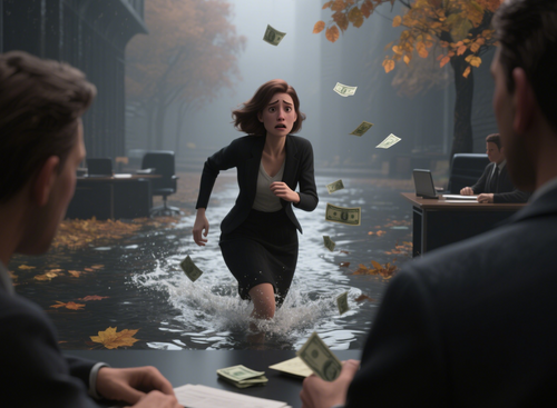 Dreaming of rising river water and quickly running away