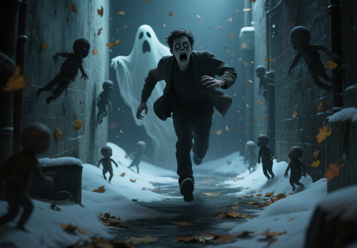 What is the omen of dreaming about being chased by a ghost?