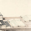Du Guan Taoist administrative office with ledgers ink painting