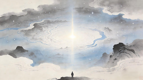 Cosmic realm of total reality - vast emptiness containing all phenomena