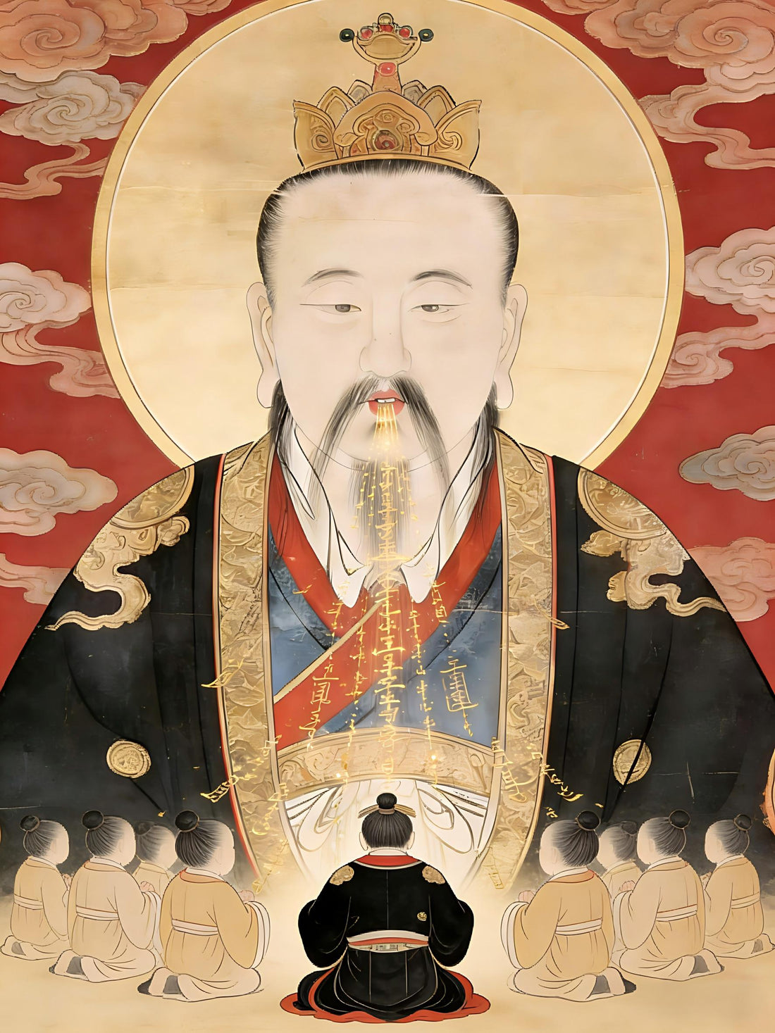 Sacred discourse of Celestial Venerable - divine speech emanating light