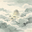Ethereal celestial realm with subtle forms and luminous palaces representing the Form Realm in Taoist cosmology