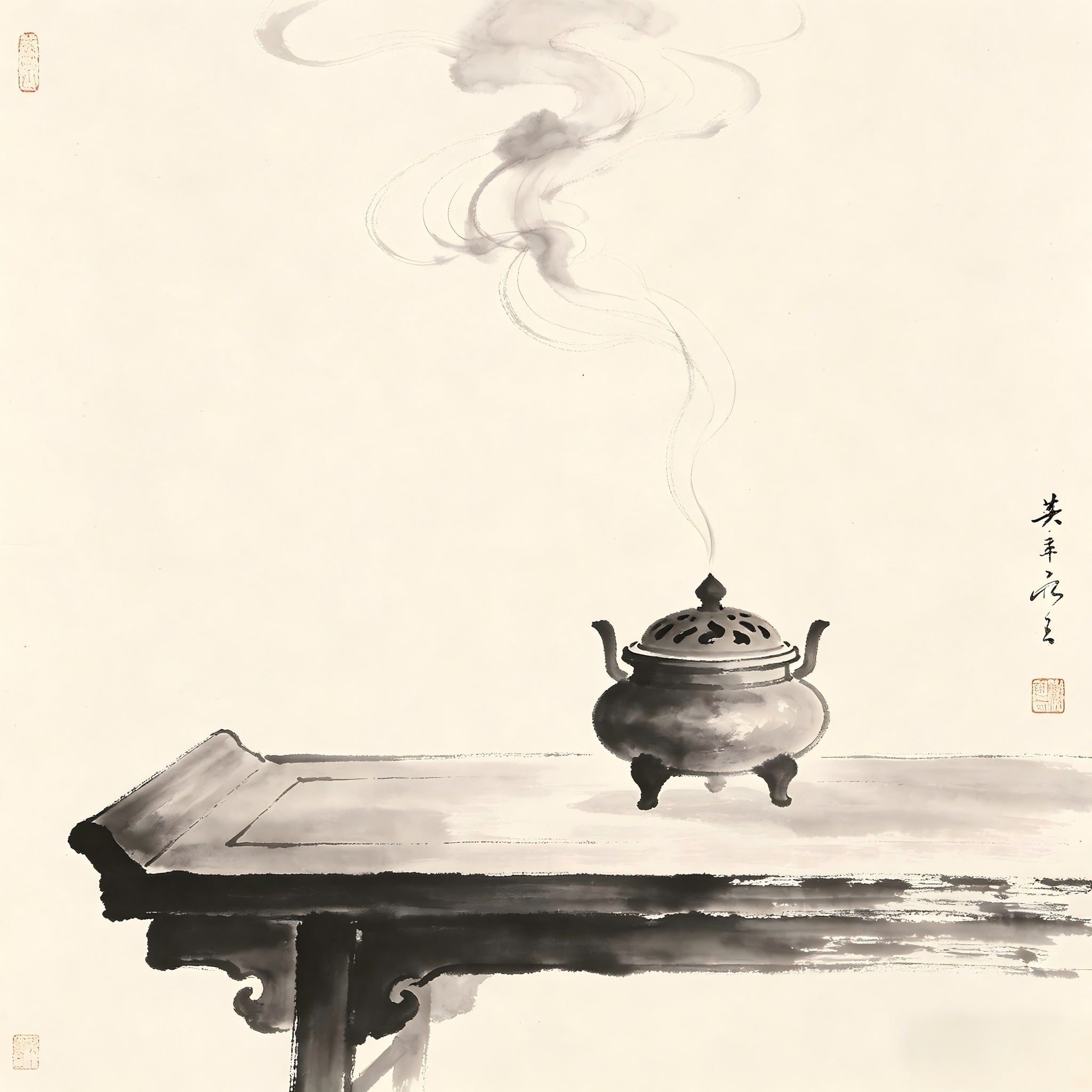 Incense altar ritual offering Taoist ceremonial purification sacred smoke