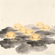 Taoist Nine Dark Realms breaking darkness ritual lamps in ink wash painting