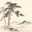 Clouds swirling solitary mountain peak Taoist ritual paradigm Ke Fan model