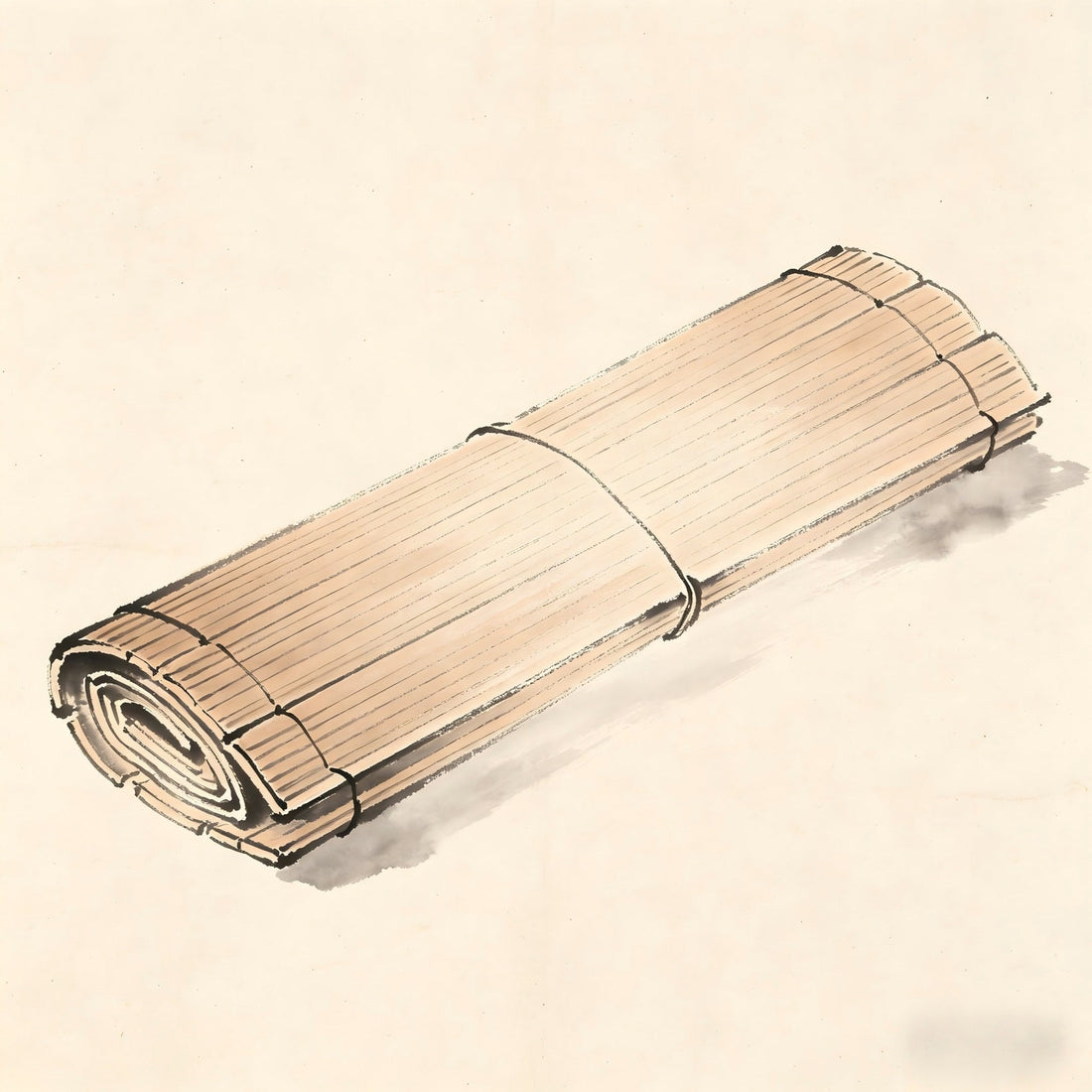 Liao Jiao Taoist bamboo slips of regulations ink painting
