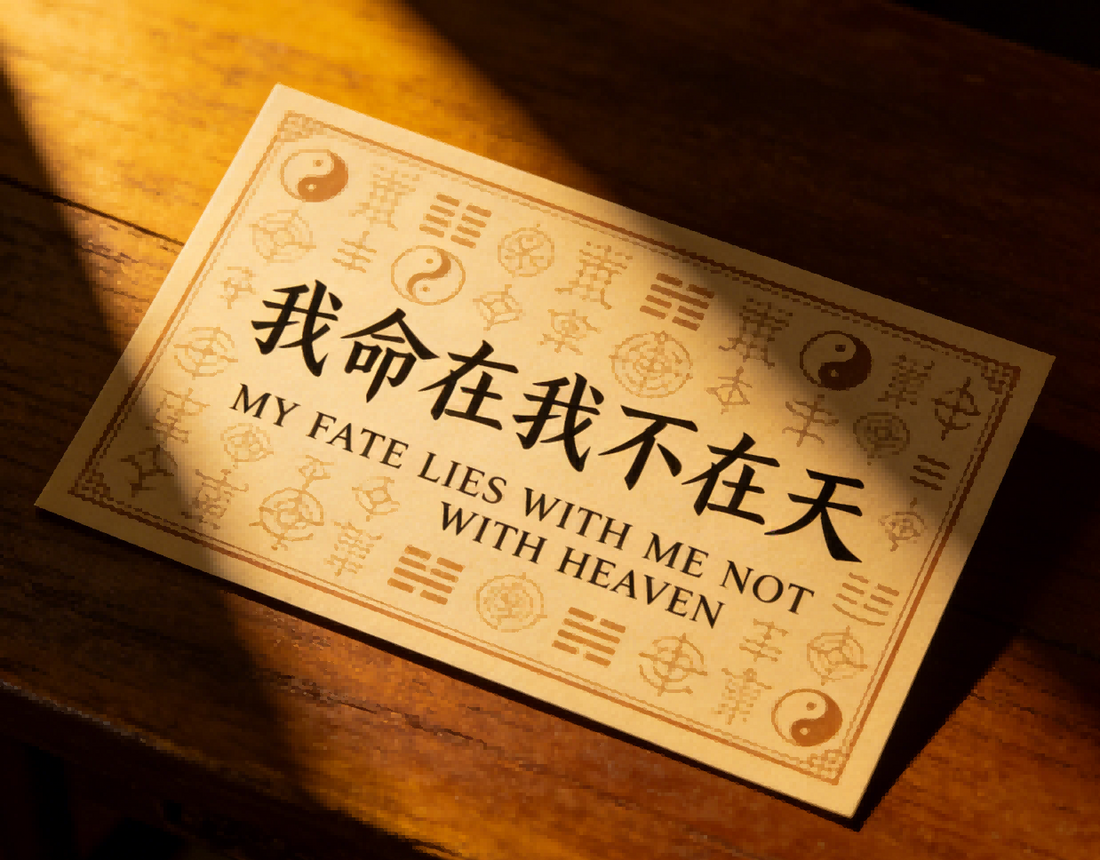 My Fate Lies with Me Not with Heaven mean