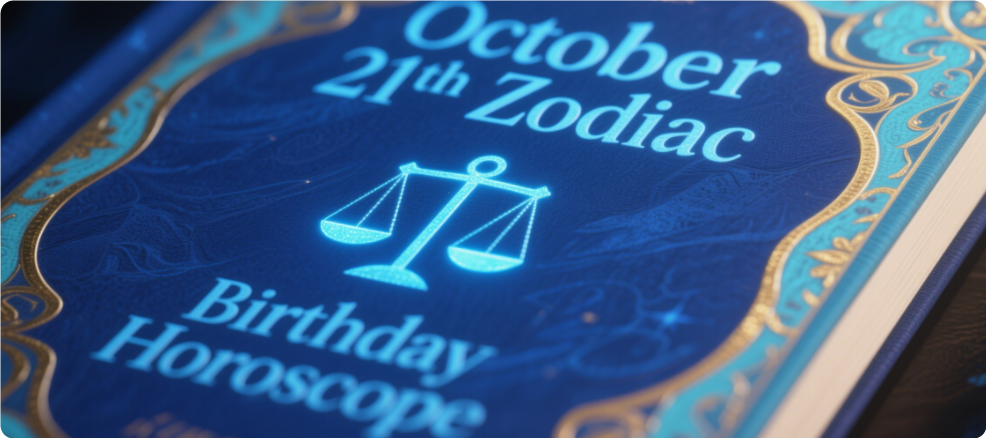 October 21th Zodiac Birthday Horoscope Book