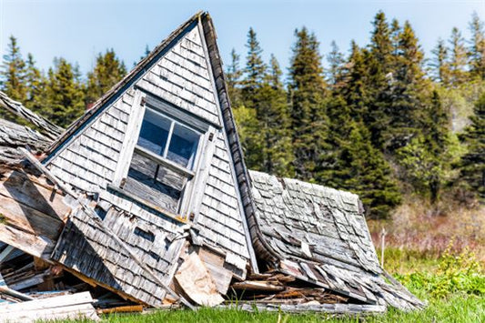 Omen - Woman Dreaming of One Wall of the House Collapsing