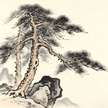Shannan Xinnu lay devotees in traditional Chinese ink painting style