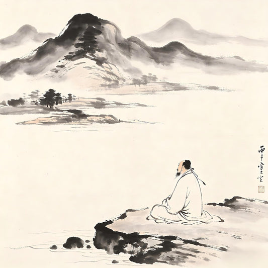 Pure luminous void with no form or image, representing Shengren Tu the Taoist Sage Land