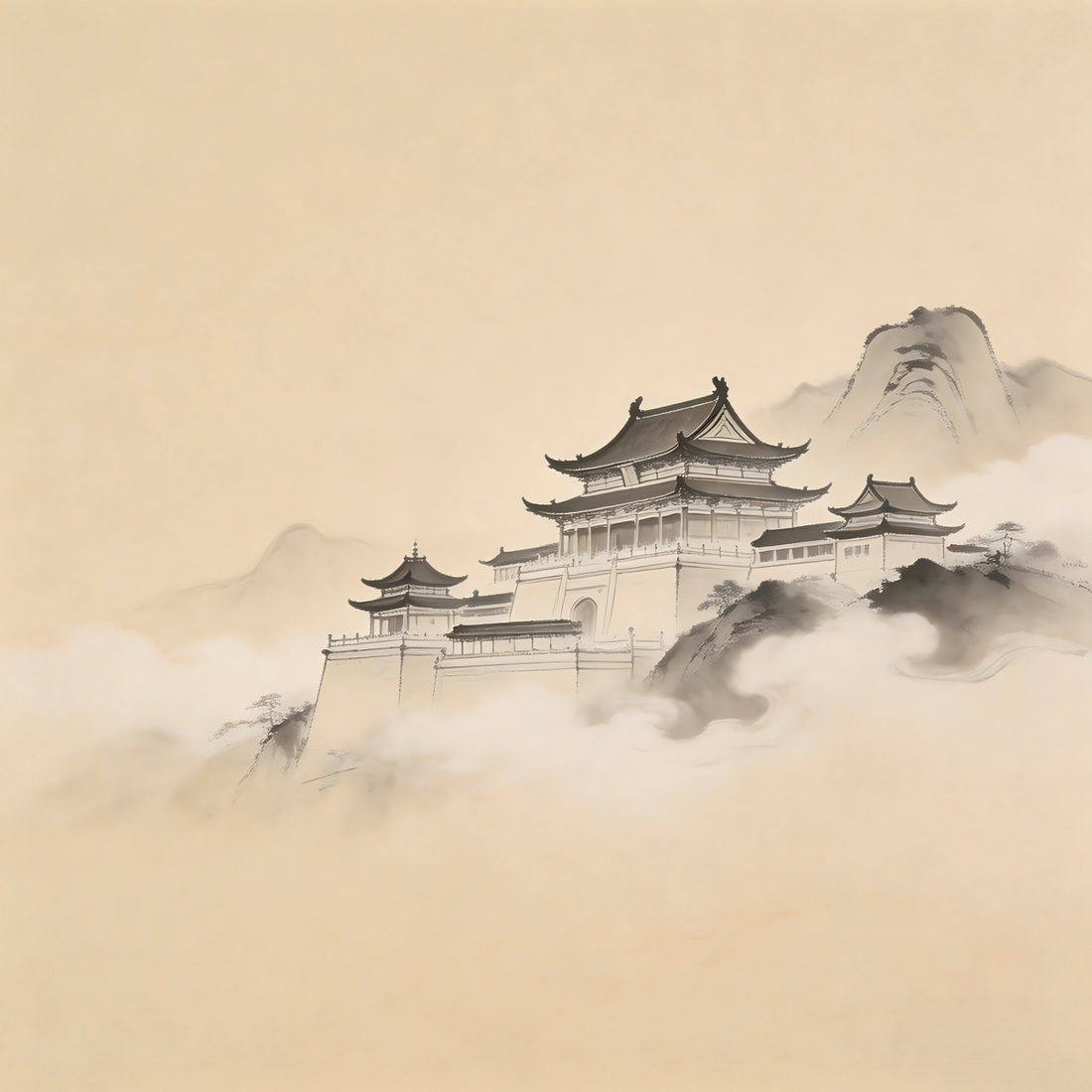 Imperial Taoist Official in traditional Taoist temple context
