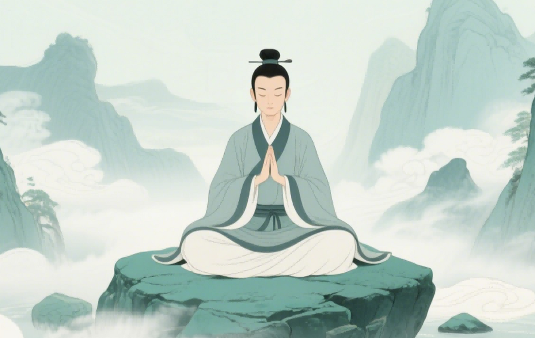 Shi Jianwu 施肩吾, late Tang Dynasty Daoist priest from Tonglu Zhejiang who passed the Jinshi examination in 815 CE then retreated to Xishan Mountain to practice inner alchemy, honored as the Perfected One of Huayang