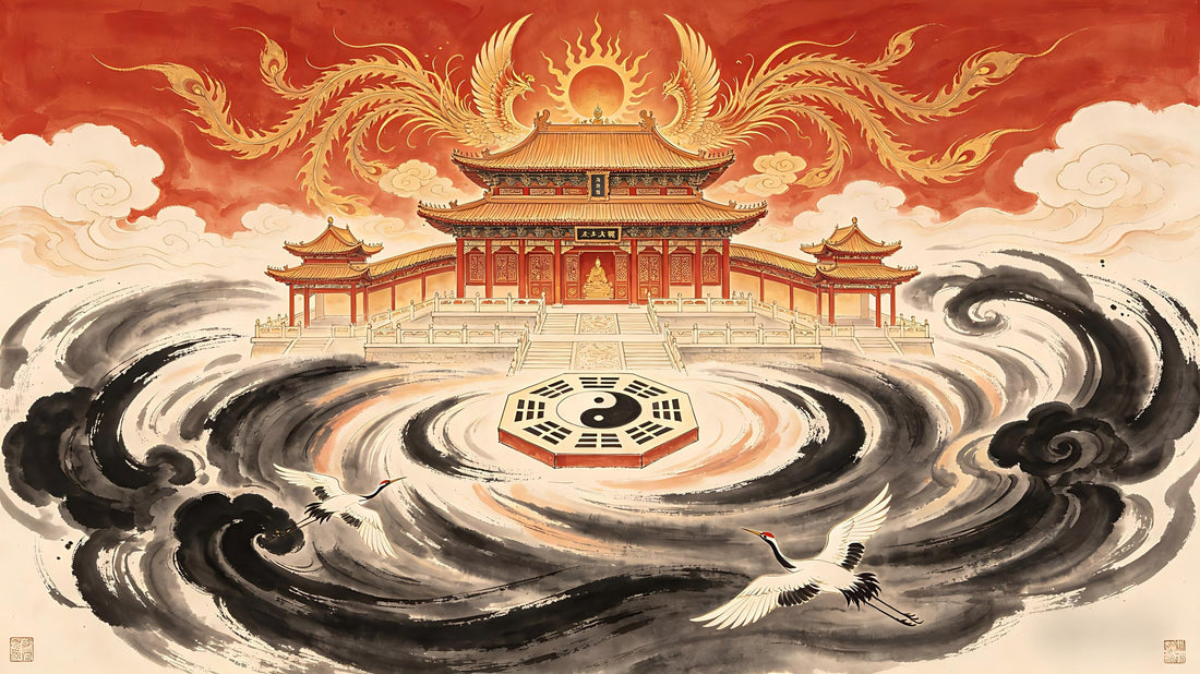 The Great Pure Realm of Dachi Tian — Taishang Laojun's celestial palace in the red heaven