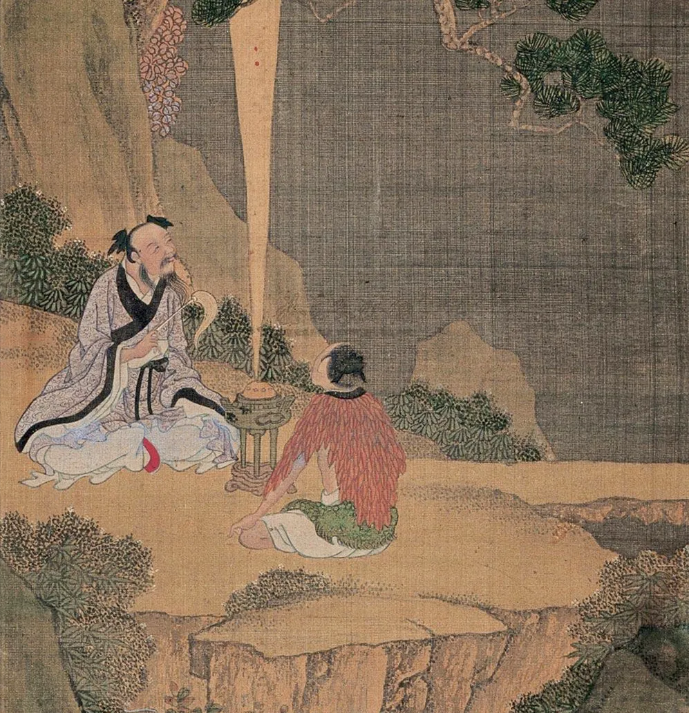 Taoist Fuqi Bigu practice — absorbing solar and lunar qi to replace grain, purify the body, and cultivate spiritual vitality