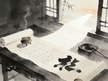 A Taoist practitioner obsessed with ritual techniques, studying manuals by candlelight