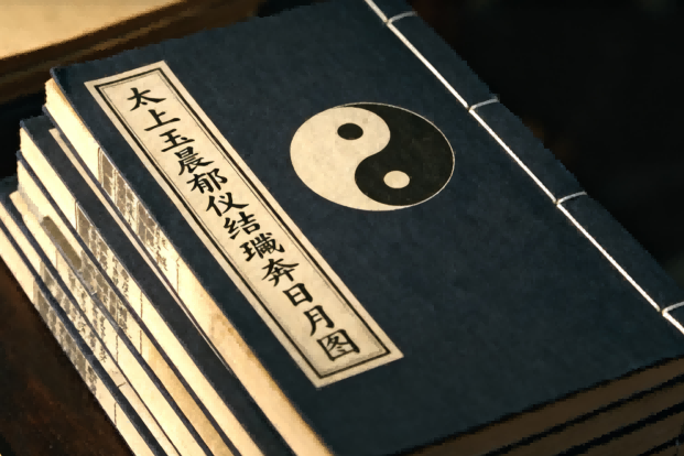 The Supreme Jade Dawn Yuyi and Jielin Racing to the Sun and Moon Diagram 太上玉晨郁仪结璘奔日月图